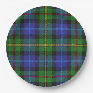Assiettes En Carton Smith Clan Scottish Tartan Plaid Motif