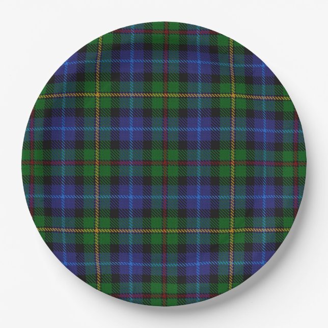 Assiettes En Carton Smith Tartan (Devant)