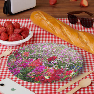 Assiettes En Carton Snapdragon Coloré Jardin Floral