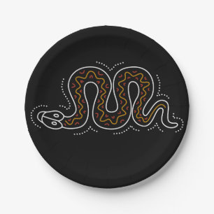 Assiettes En Carton Snkae a pointillé la conception