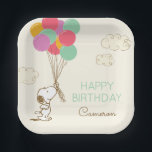 Assiettes En Carton Snoopy et Ballons Anniversaire<br><div class="desc">Éclairez votre fête d'anniversaire avec Snoopy et Ballons Plaques papier d'anniversaire! Avec Snoopy tenant des ballons colorés dans un design amusant et festif, ces assiettes sont parfaites pour les fêtes sur le thème des cacahuètes. Idéal pour servir des snacks, des desserts ou des repas, ils apportent une touche ludique à...</div>