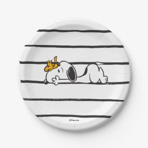 Assiettes En Carton Snoopy & Woodstock   Smile Giggle Laugh