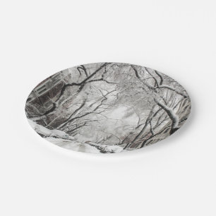 Assiettes En Carton Snow Urban Christmas à Brooklyn