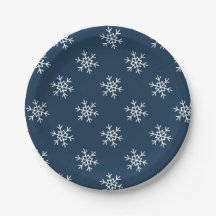 Snowflakes motif plaque de papier festif
