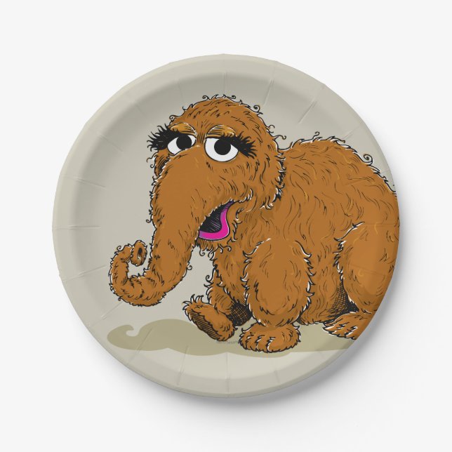 Assiettes En Carton Snuffleupagus vintage (Devant)