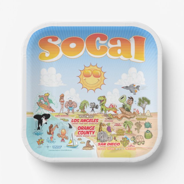 Assiettes En Carton SoCal (Recto)