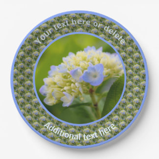 Assiettes En Carton Soft Hydrangea Flower Personnalisé Party