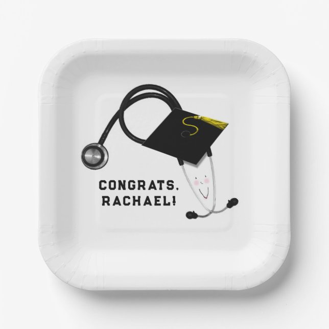 Assiettes En Carton Soins infirmiers (Recto)