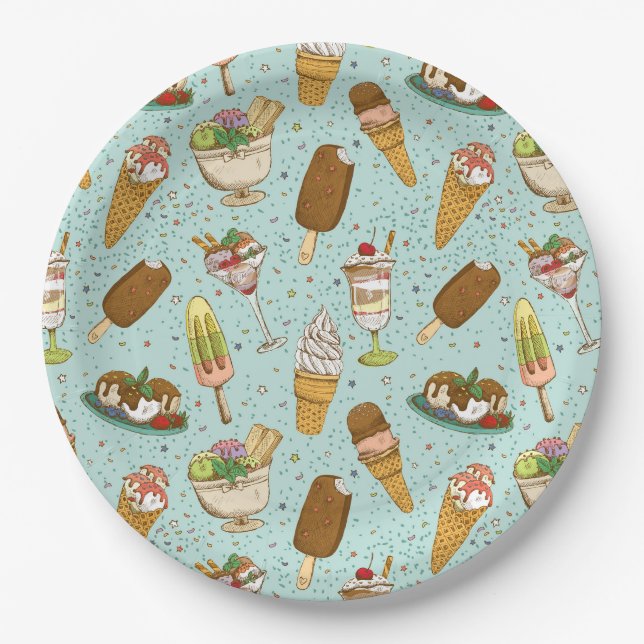 Assiettes En Carton Soins sucrés (Devant)