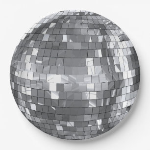 Assiettes En Carton Soirée Boule Disco Enterrement de Vie de Jeune Fil