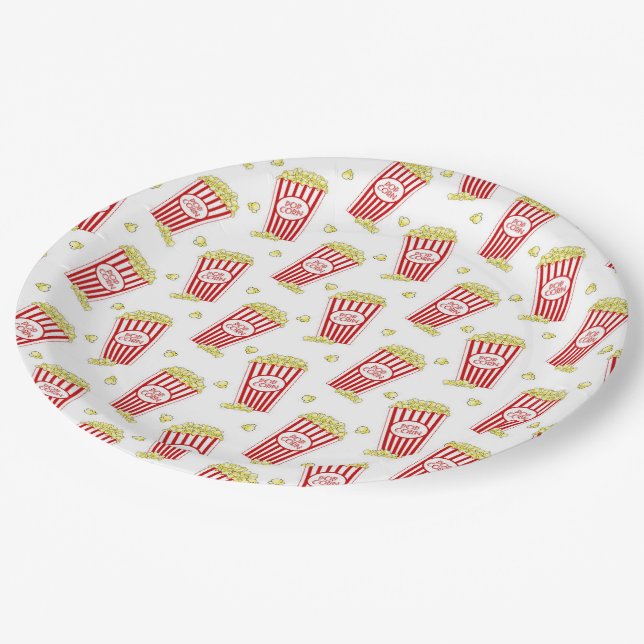 Assiettes En Carton Soirée cinéma (Angle)