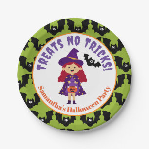 Assiettes En Carton Soirée Costume d'Halloween pour les petits