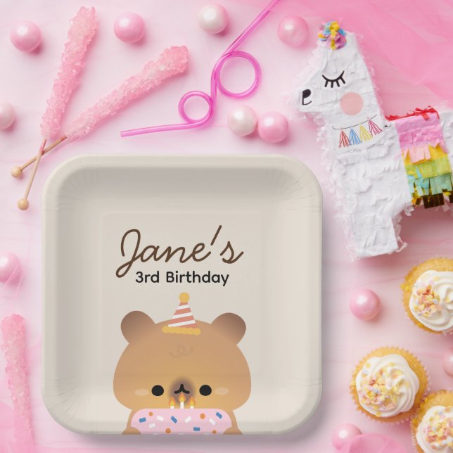 Assiettes En Carton Soirée d'anniversaire très simple (Fête)