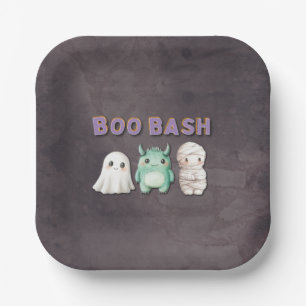 Assiettes En Carton Soirée d'Halloween en costume mignon