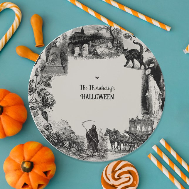 Assiettes En Carton Soirée Halloween (Créateur téléchargé)