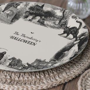 Assiettes En Carton Soirée Halloween