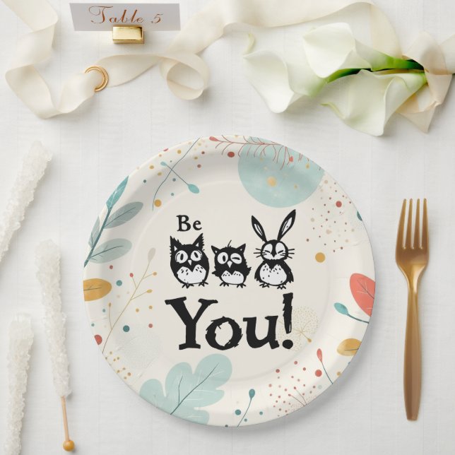 Assiettes En Carton Sois toi (Mariage)