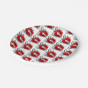 Assiettes En Carton Soixante et fabuleux avec Hot Red Lips