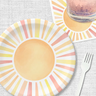 Assiettes En Carton Soleil Jaune Orange Soleil