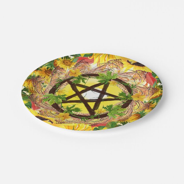 Assiettes En Carton Solstice Été Solstice Tournesol Lumineux & Electre (Angle)