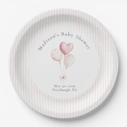 Assiettes En Carton Some Bunny Sweet Pink Baby Shower