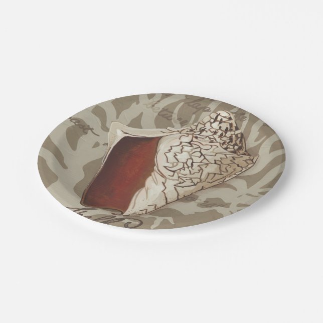 Assiettes En Carton Sonnet maritime IV (Angle)