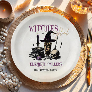 Assiettes En Carton Sorcières Soirée d'Halloween