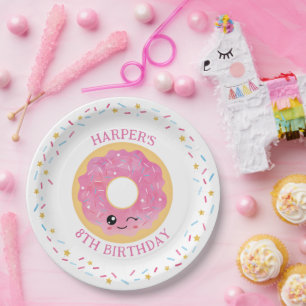 Assiettes En Carton Sortie de Donut Miss Out