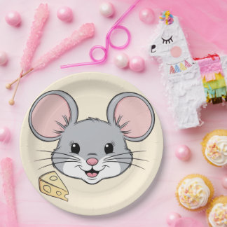 Assiettes En Carton souris cool souris souris animaux de compagnie des