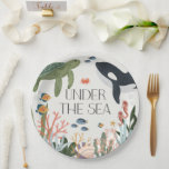 Assiettes En Carton Sous le Baby shower de mer ou le décor de table d'<br><div class="desc">Plongez dans une aventure sous-marine avec notre collection de décors de soirée sous la mer ! Laissez votre imagination nager avec le charme ludique de notre délicieuse tortue et les accents majestueux de baleine à bosse, en donnant vie à la magie de l'océan. Des récifs coralliens vibrants aux créatures marines...</div>