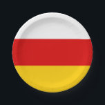 Assiettes En Carton South Ossetia Flag<br><div class="desc">Patriotic flag of South Ossetia.</div>