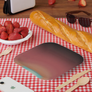 Assiettes En Carton Southwestern Southwest Desert Rainbow Art Design