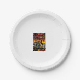 Assiettes En Carton Soyez un champignon d'Halloween puissant beau bril