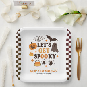 Assiettes En Carton Soyons Éffrayants pour l'anniversaire d'Halloween