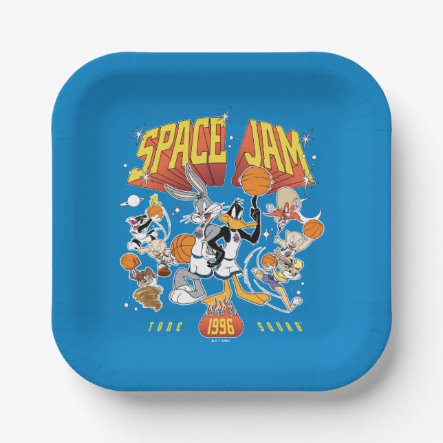 Assiettes En Carton SPACE JAM™ TUNE SQUAD™ 1996 Graphique (Recto)