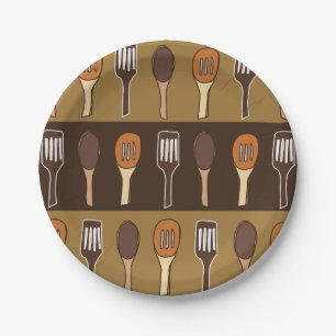 Assiettes En Carton Spatule Colorée Cuisine Cuisine Fête