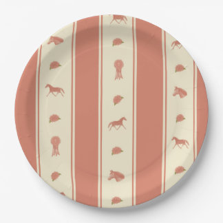 Assiettes En Carton Spectacle de Whimsical Pony Horse Motif