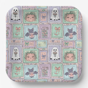 Assiettes En Carton Spiritueux Whimsical dans les rêves Pastel