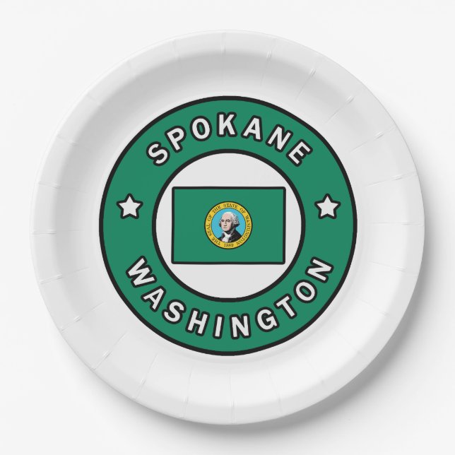 Assiettes En Carton Spokane Washington (Devant)