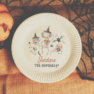 Assiettes En Carton Spooktacular Halloween fête d'anniversaire