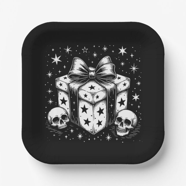 Assiettes En Carton Spooky Gift (Recto)