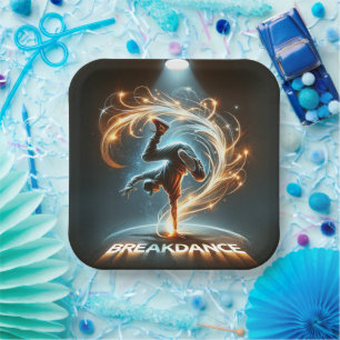 Assiettes En Carton "Spotlight Groove" - ​ ​ dansant sous les projecte