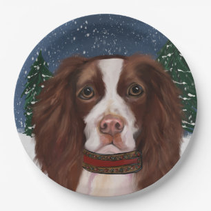 ASSIETTES EN CARTON SPRINGER SPANIEL ANGLAIS