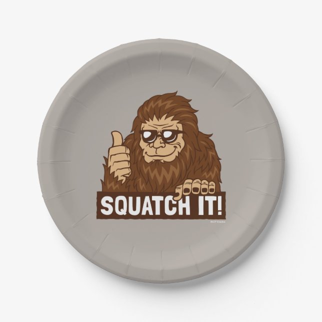Assiettes En Carton Squatch (Devant)