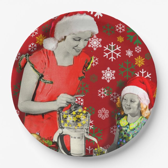 Assiettes En Carton Squeeze your Xmas (Devant)