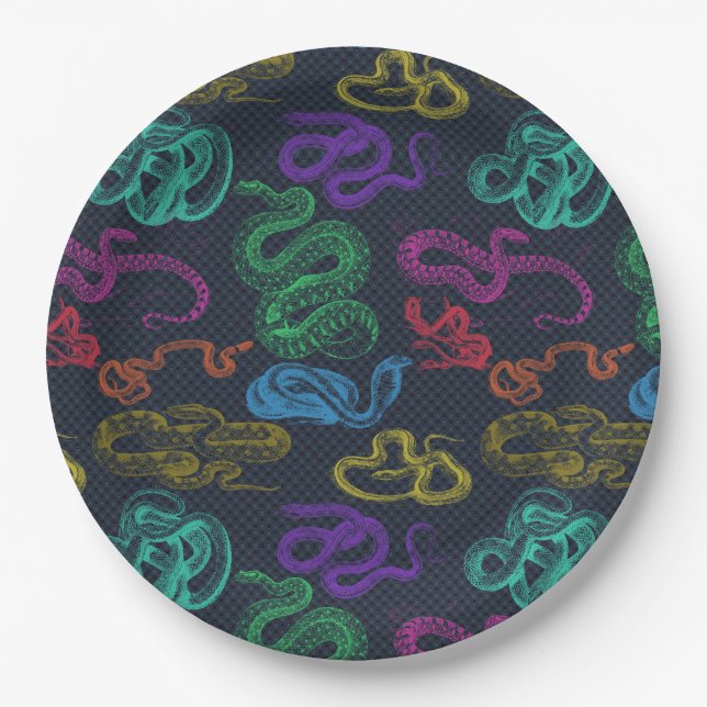 Assiettes En Carton Sssssnakes ! (Devant)