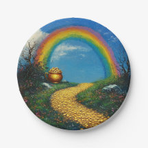 St Patrick Day Arc en ciel et Pot d'or n'importe q