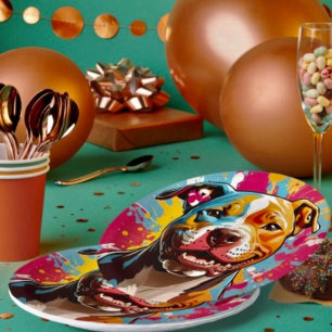 Assiettes En Carton Staffordshire Anniversaire Fun