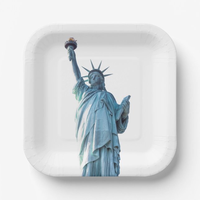 Assiettes En Carton Statue de la liberté (Recto)