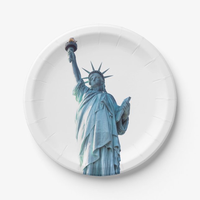 Assiettes En Carton Statue of liberty  (Devant)